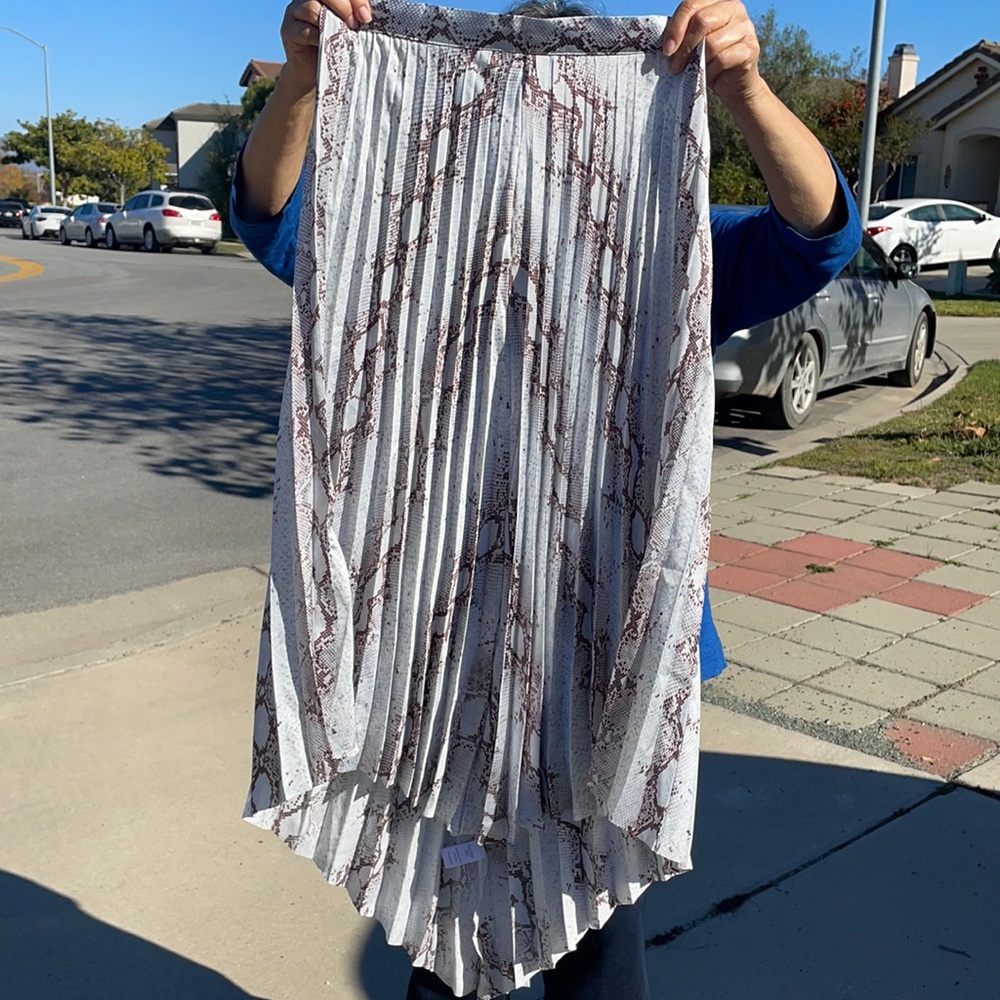 Snake print skirt New